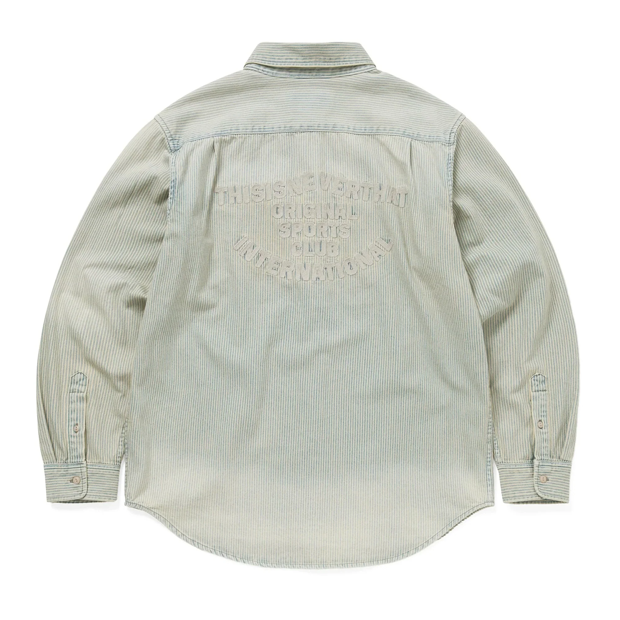 Hickory Denim Shirt - Washed Blue - Image 2
