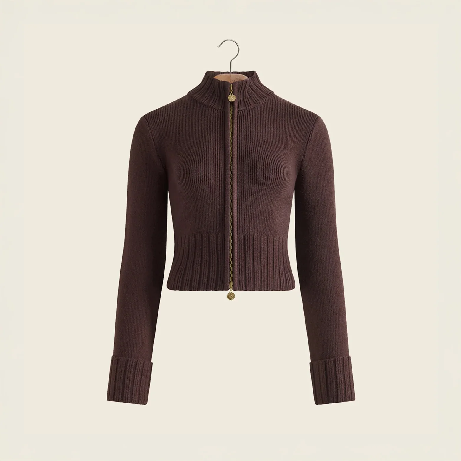 W' Rolled Cuff Peggy - Rosewood Brown