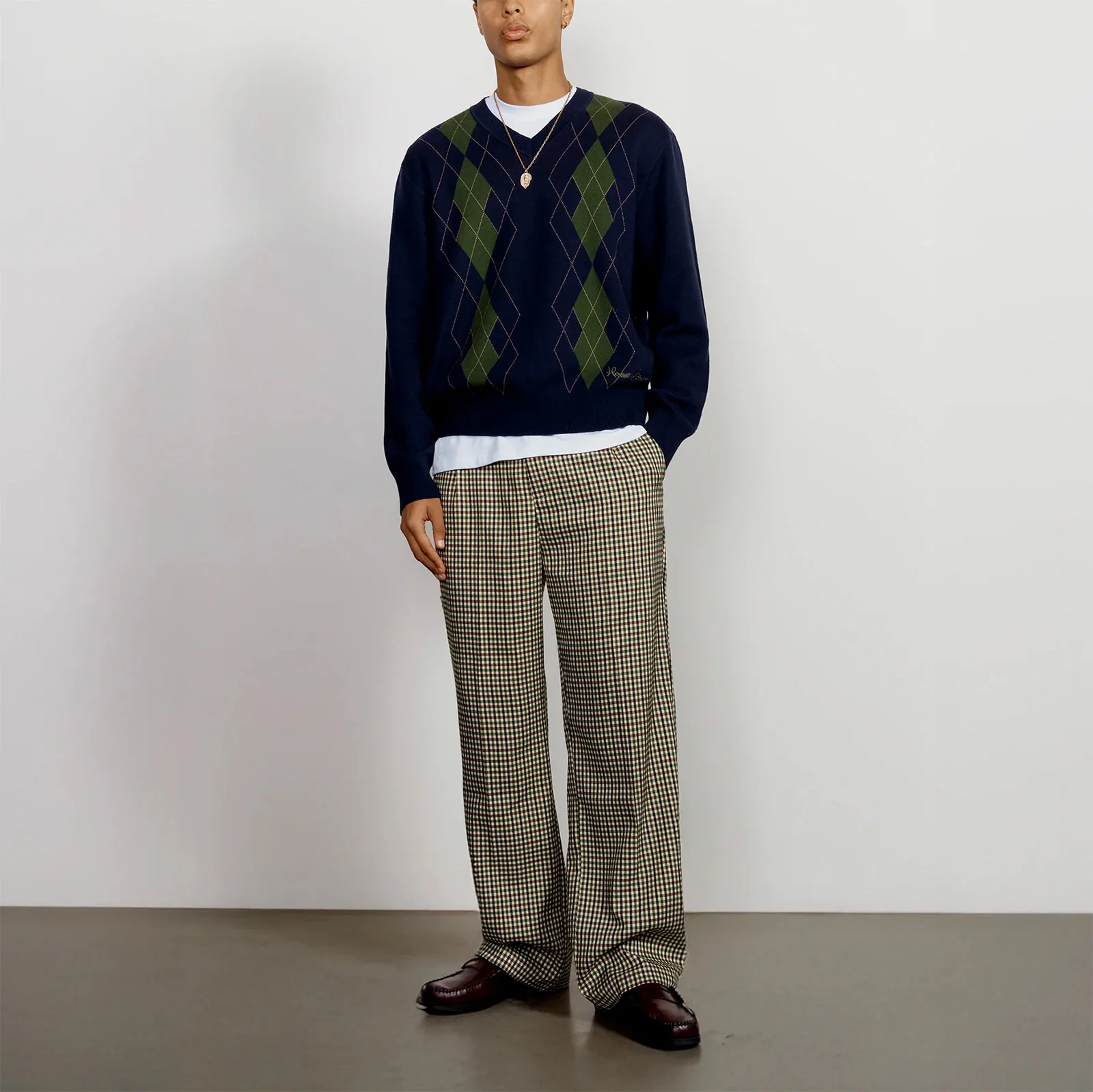 The Argyle Jumper - Navy - Image 5