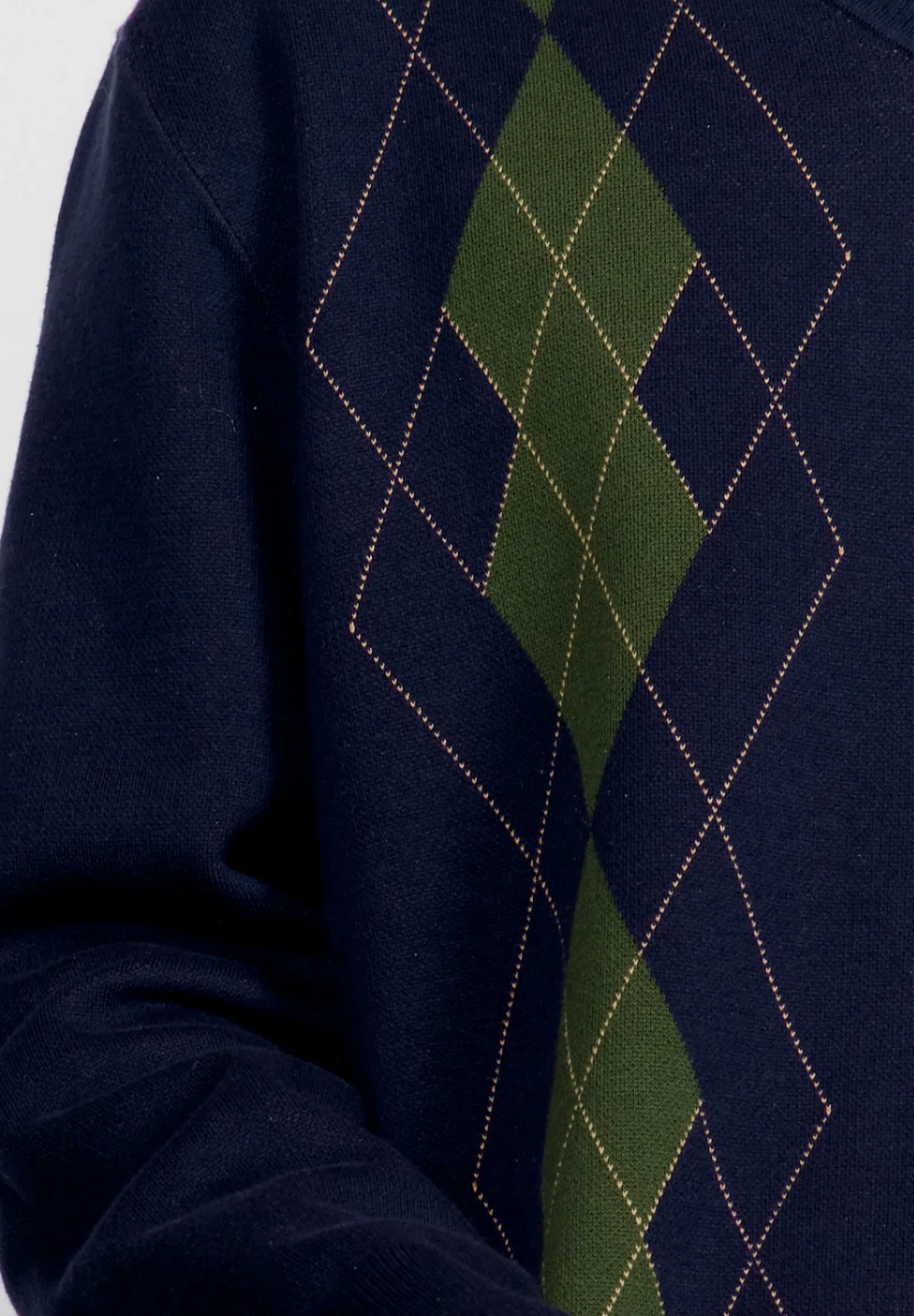 The Argyle Jumper - Navy - Image 6