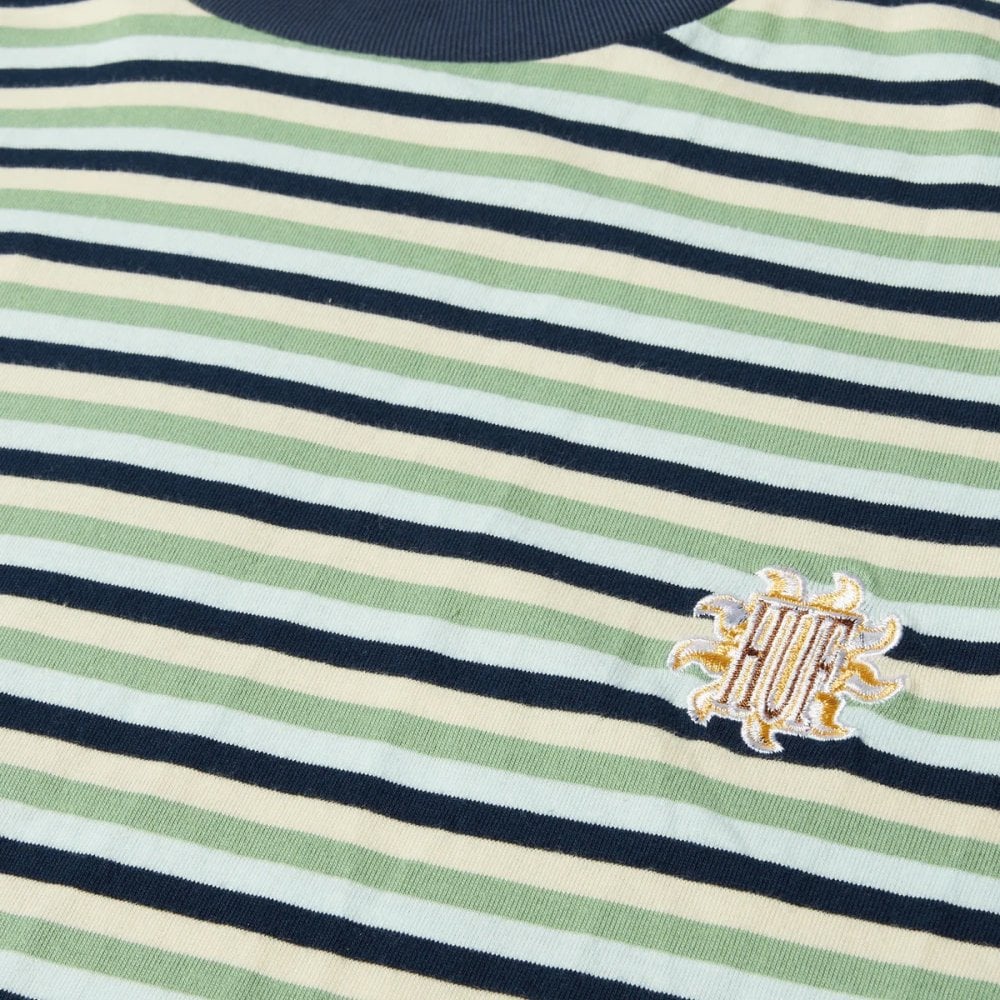 Apollo Striped S/S Knit Tee - Blue - Image 3