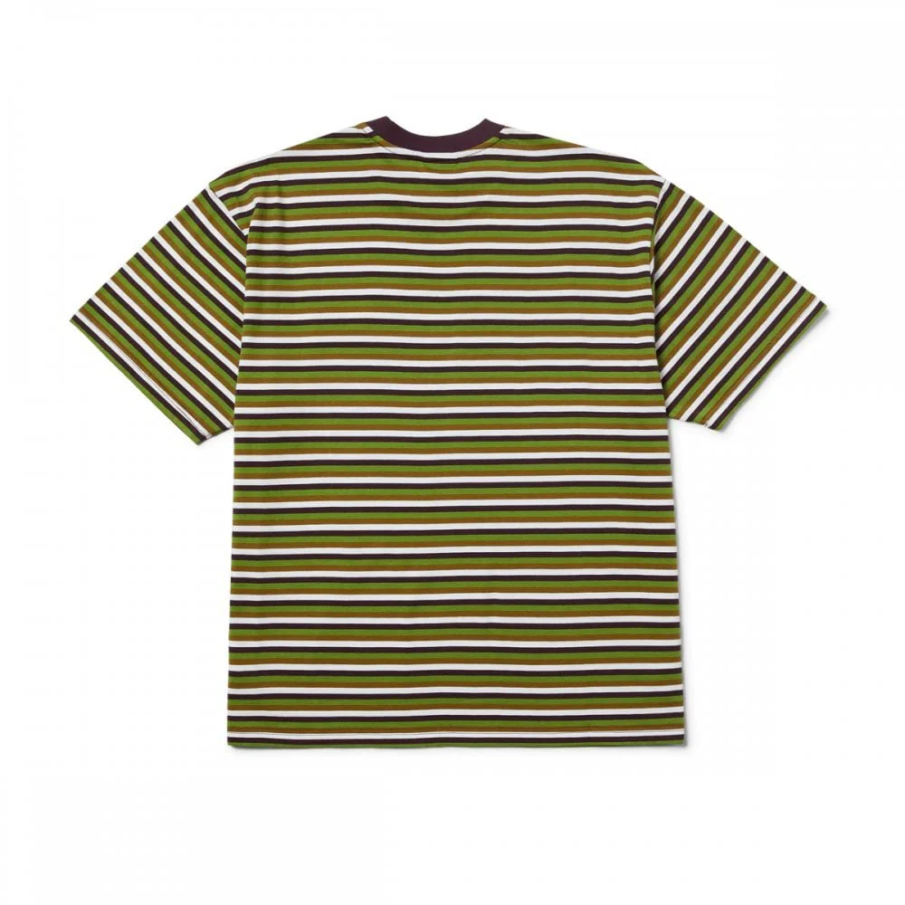 Apollo Striped S/S Knit Tee - Green - Image 2