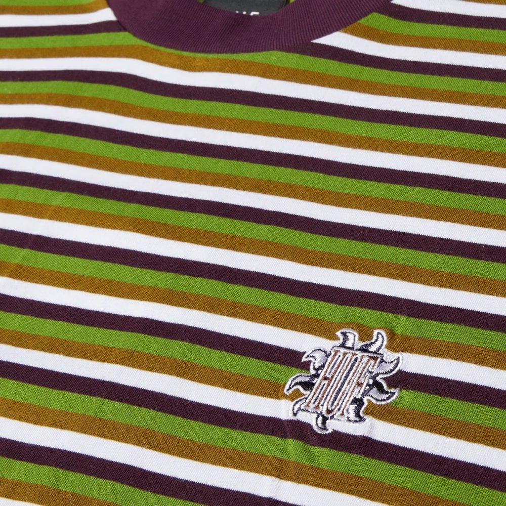 Apollo Striped S/S Knit Tee - Green - Image 3