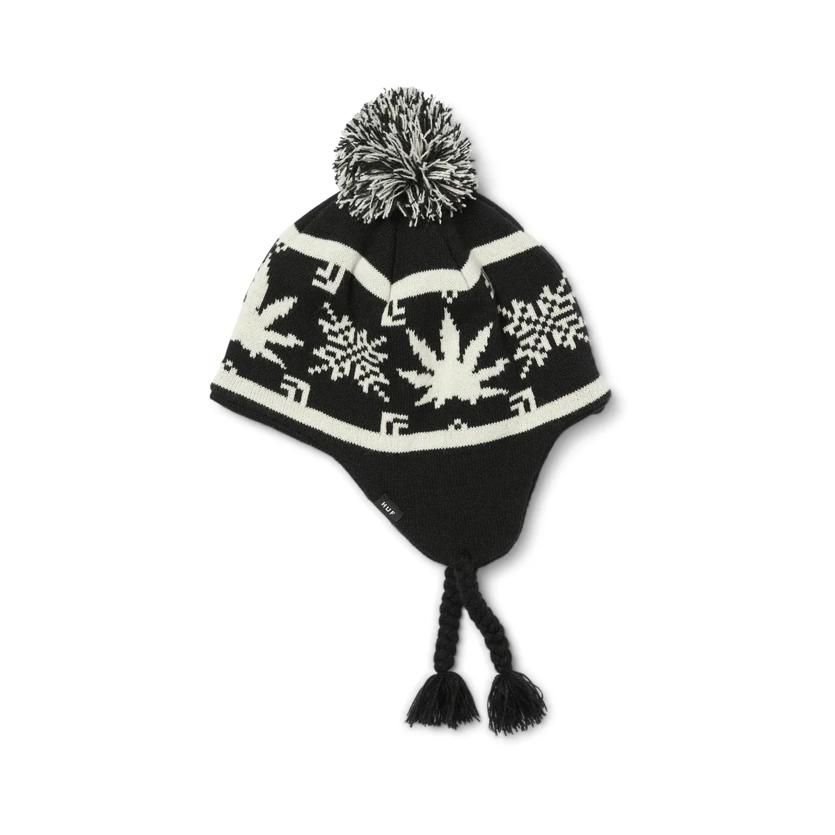 Arctic Plantlife Braided Beanie - Black