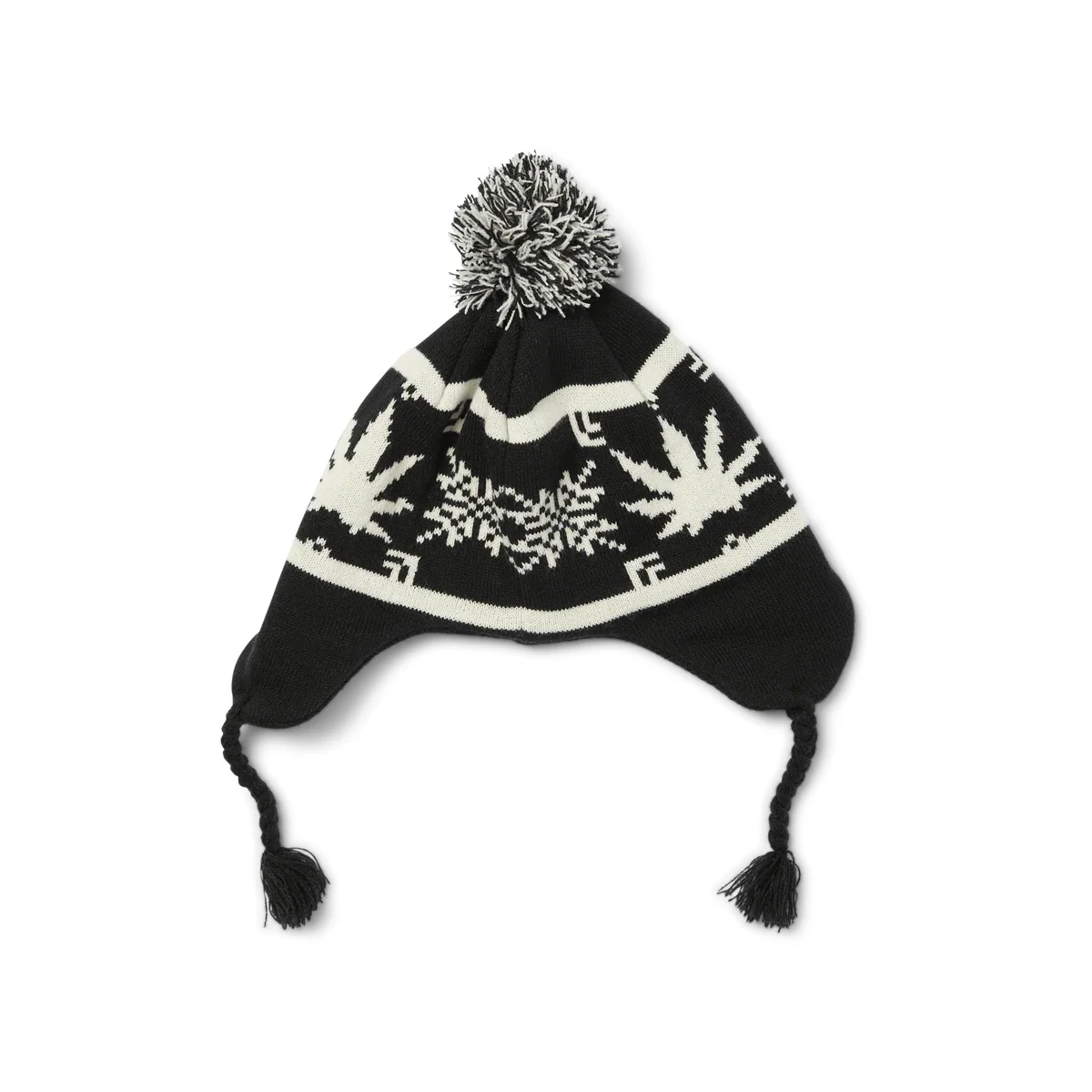 Arctic Plantlife Braided Beanie - Black - Image 2
