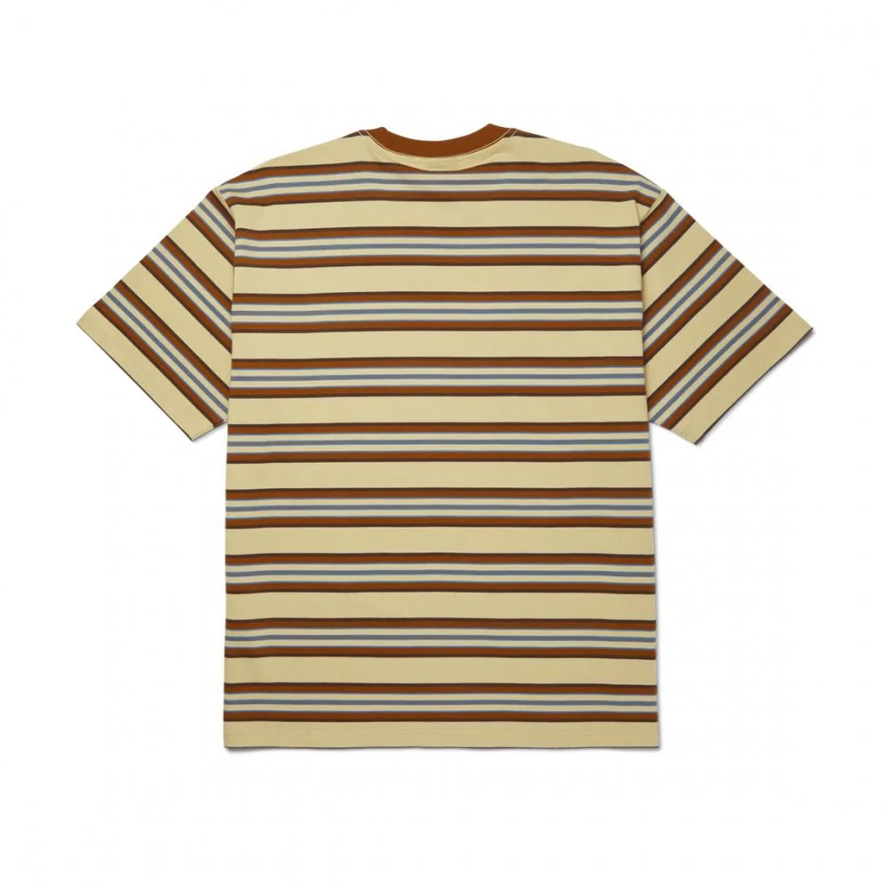Big Block Stripe S/S Boxy Tee - Clay - Image 2