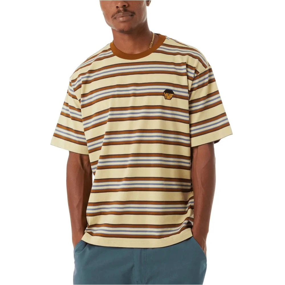 Big Block Stripe S/S Boxy Tee - Clay - Image 4