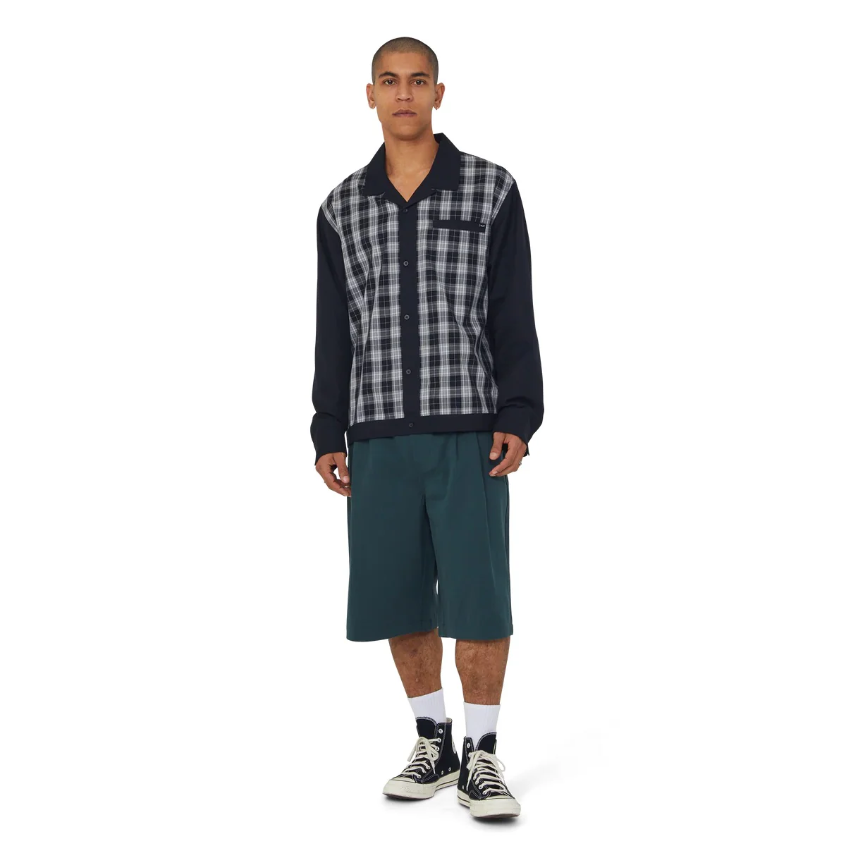 Coolidge Plaid LS Shirt - Black - Image 4