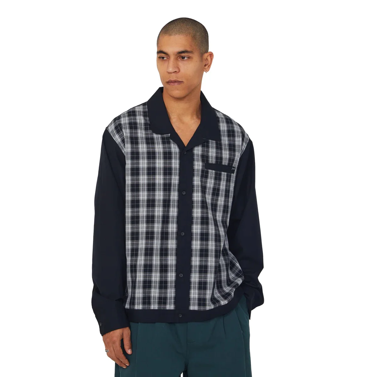 Coolidge Plaid LS Shirt - Black - Image 5
