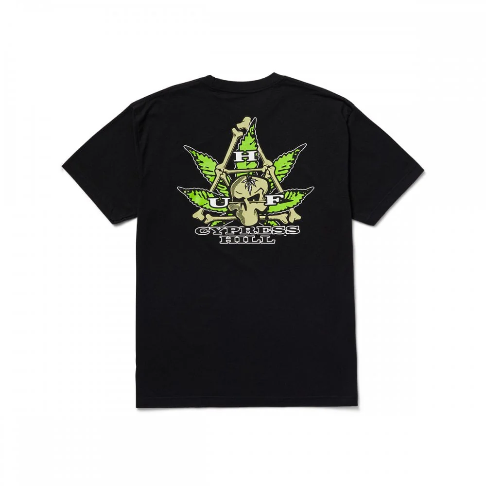 HUF X Cypress Hill Cypress Triangle S/S Tee - Black - Image 2