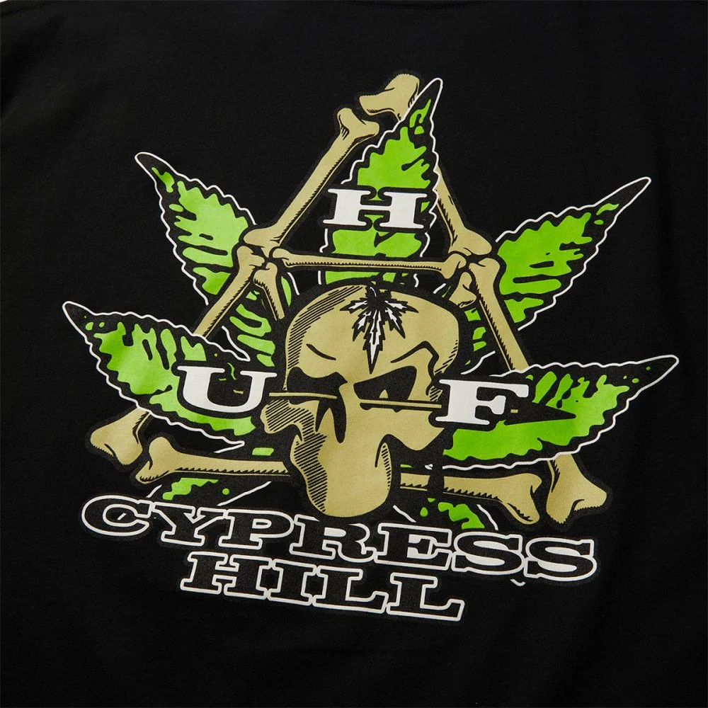 HUF X Cypress Hill Cypress Triangle S/S Tee - Black - Image 4