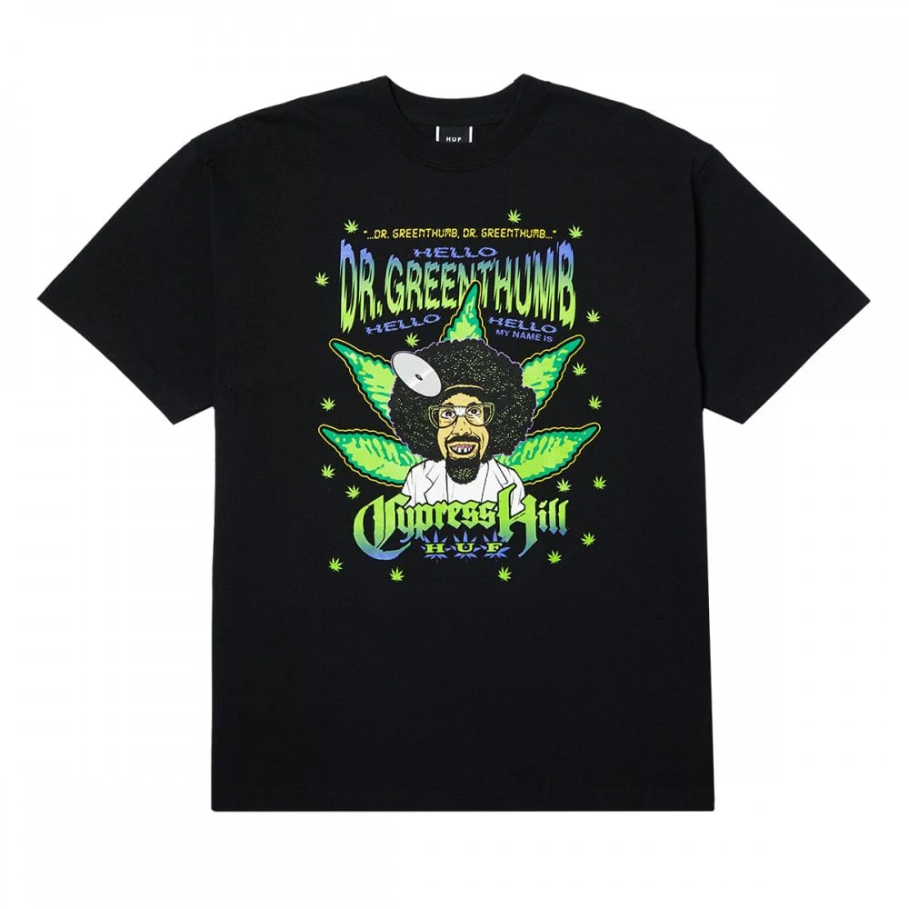 HUF X Cypress Hill Dr. Greenthumb S/S Tee - Black