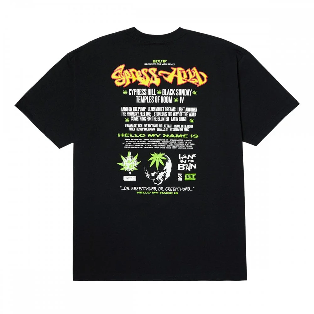 HUF X Cypress Hill Dr. Greenthumb S/S Tee - Black - Image 2