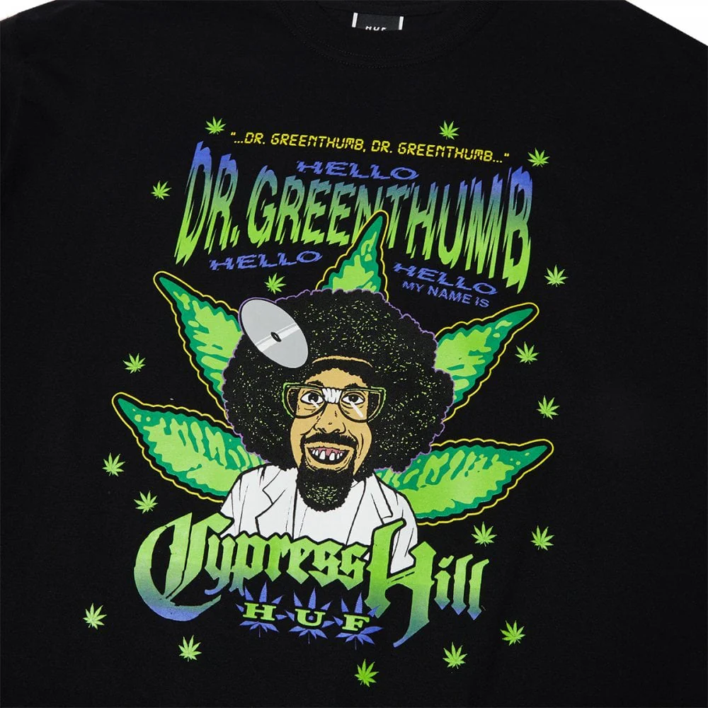 HUF X Cypress Hill Dr. Greenthumb S/S Tee - Black - Image 3