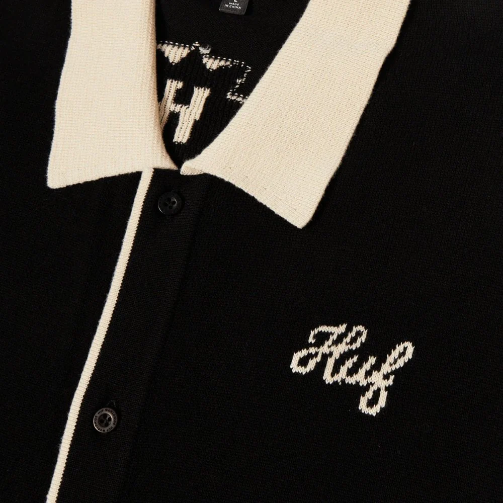 Icarus S/S Knit Top - Black - Image 3