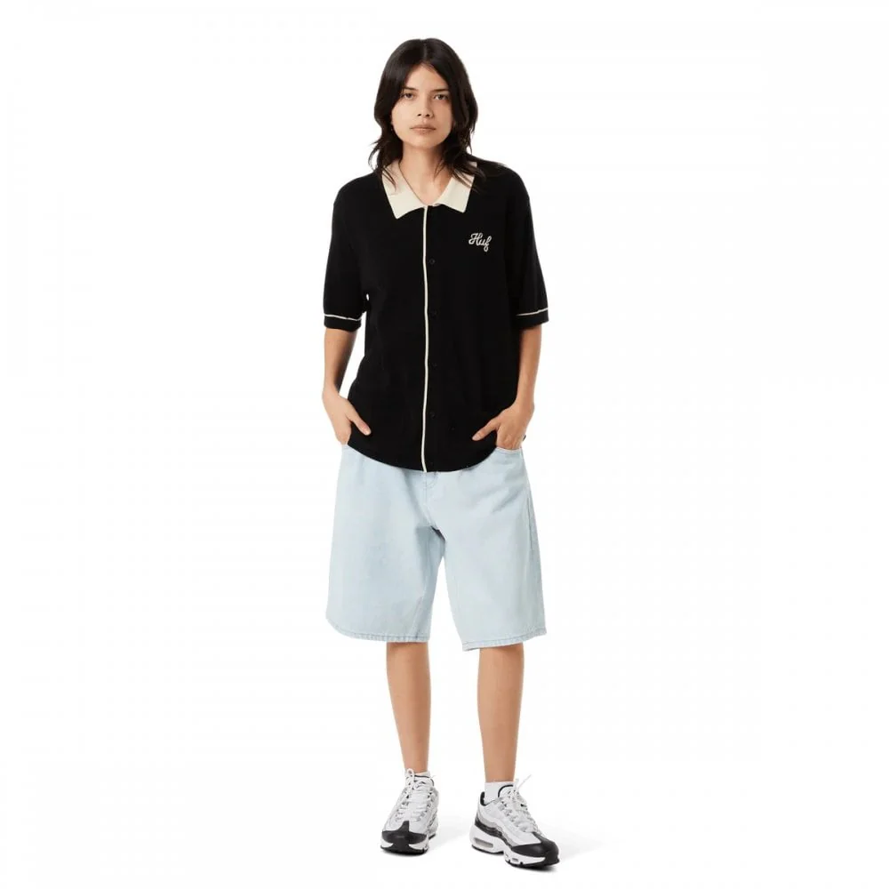 Icarus S/S Knit Top - Black - Image 7