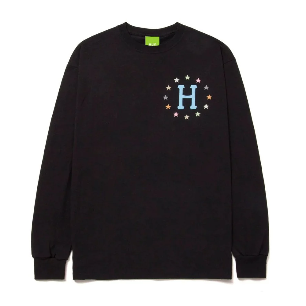 Puff Galaxies L/S Tee - Black