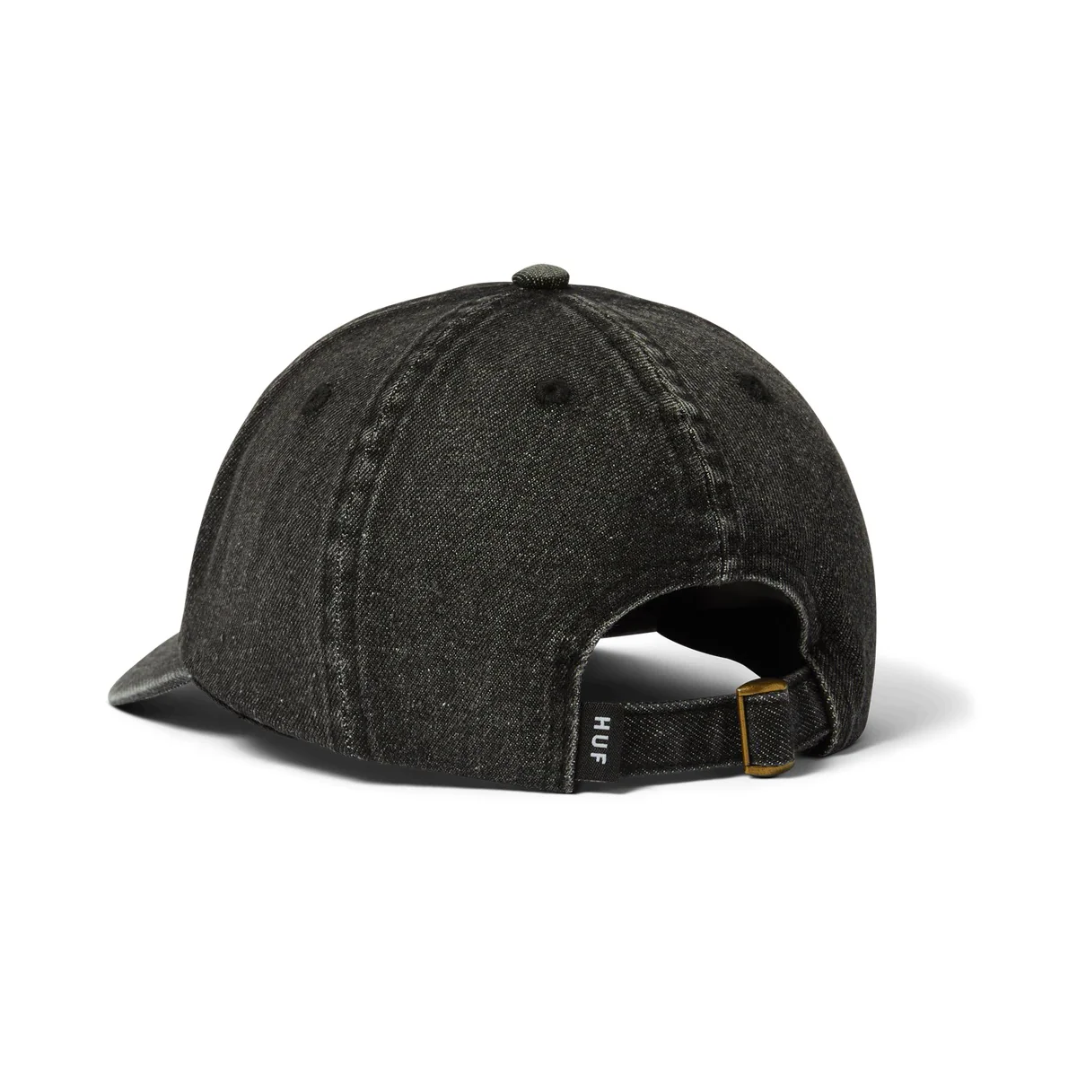 Token 6 Panel CV Washed Hat - Black - Image 2