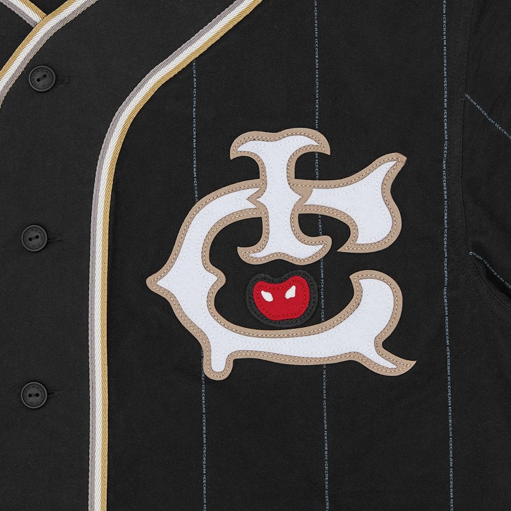 IC Baseball Jersey - Black - Image 3