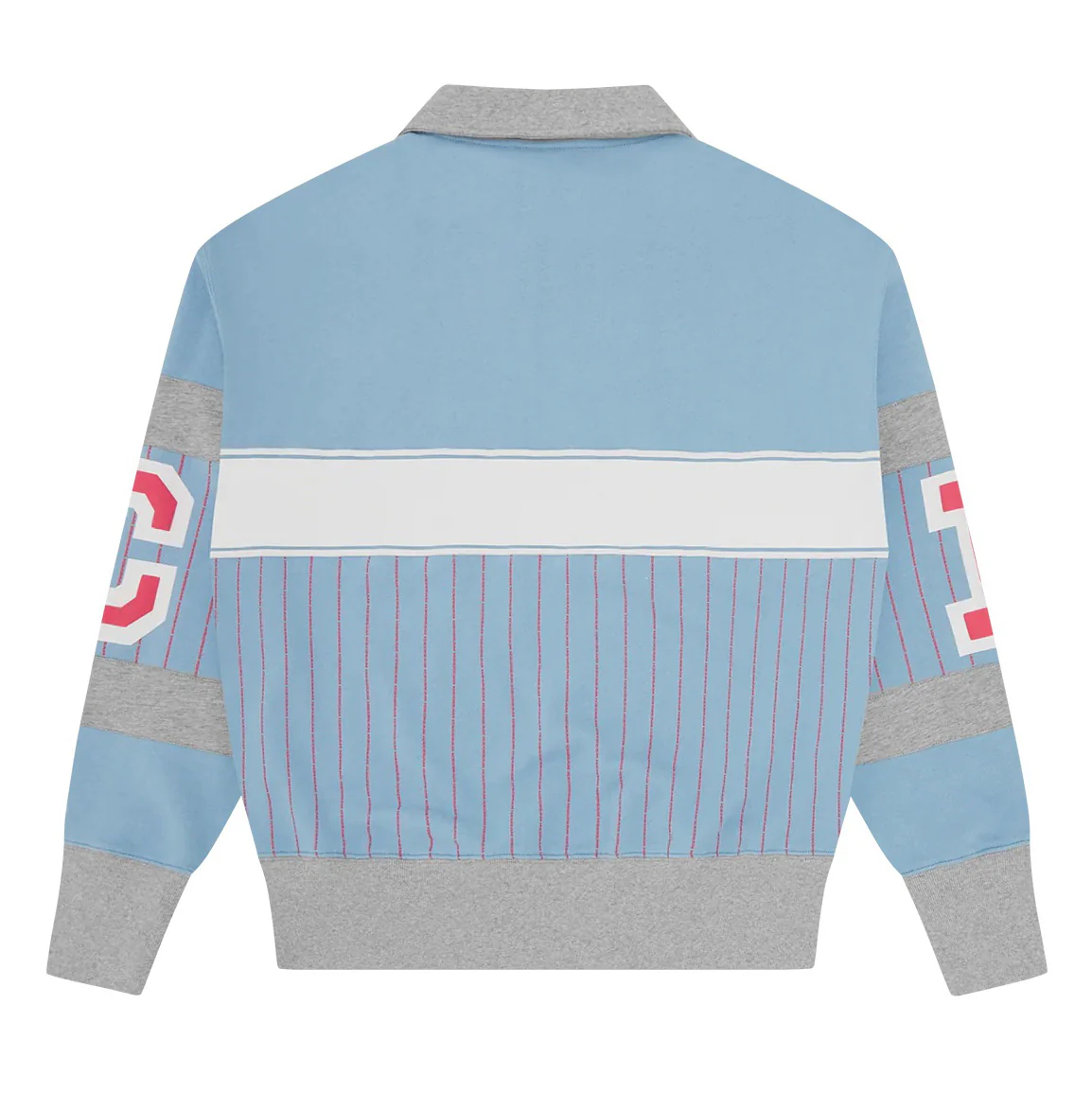 IC Cubs Collared Quarter Zip - Blue / Pink - Image 2