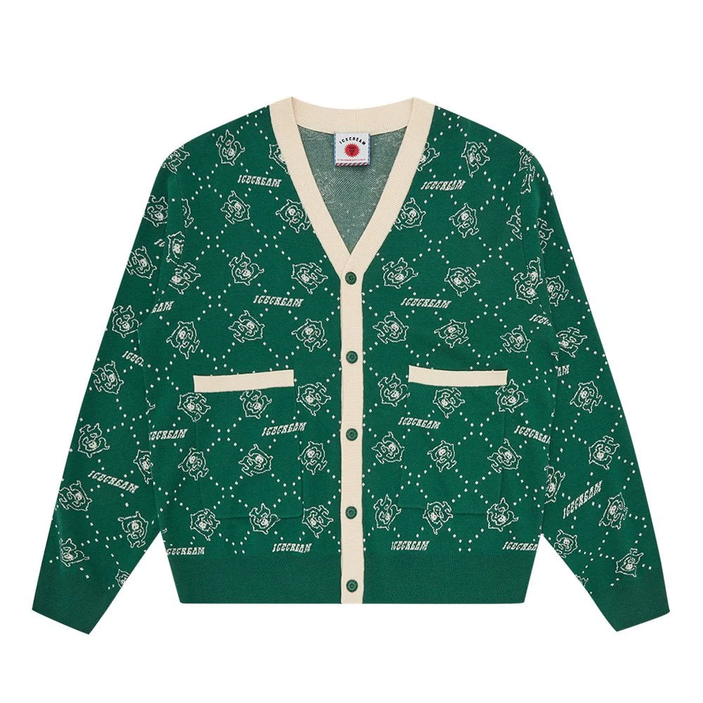 Monogram Knit Cardigan