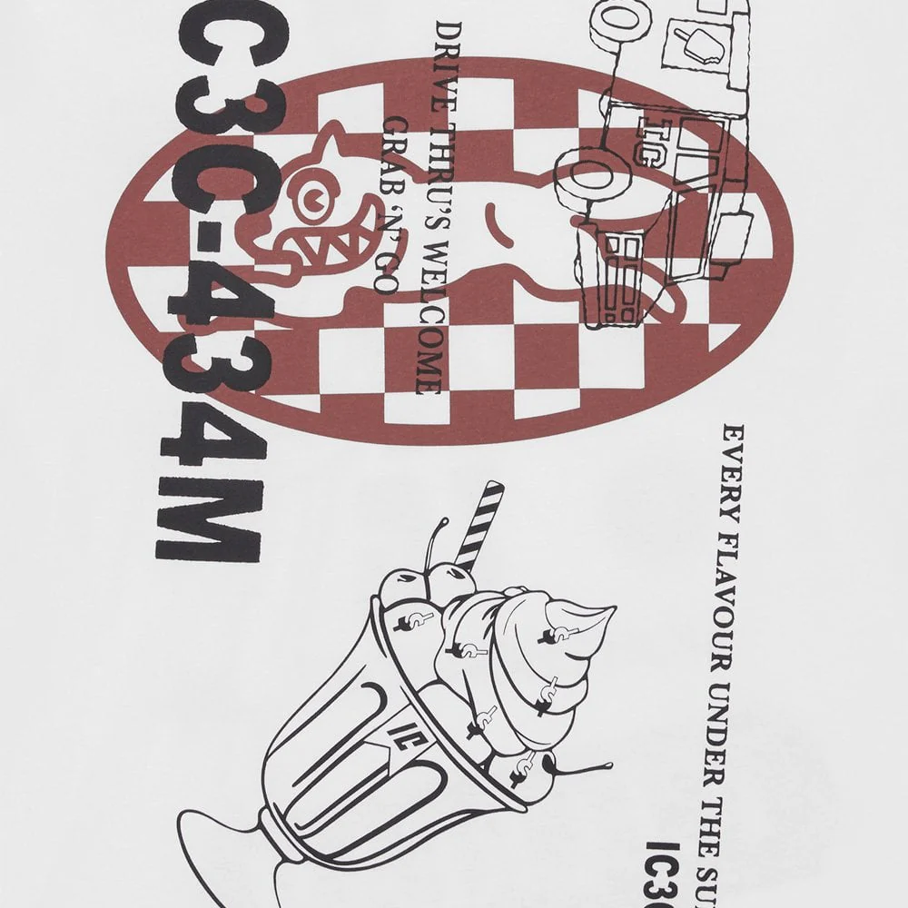 Multi Graphic LS T-shirt - White - Image 3