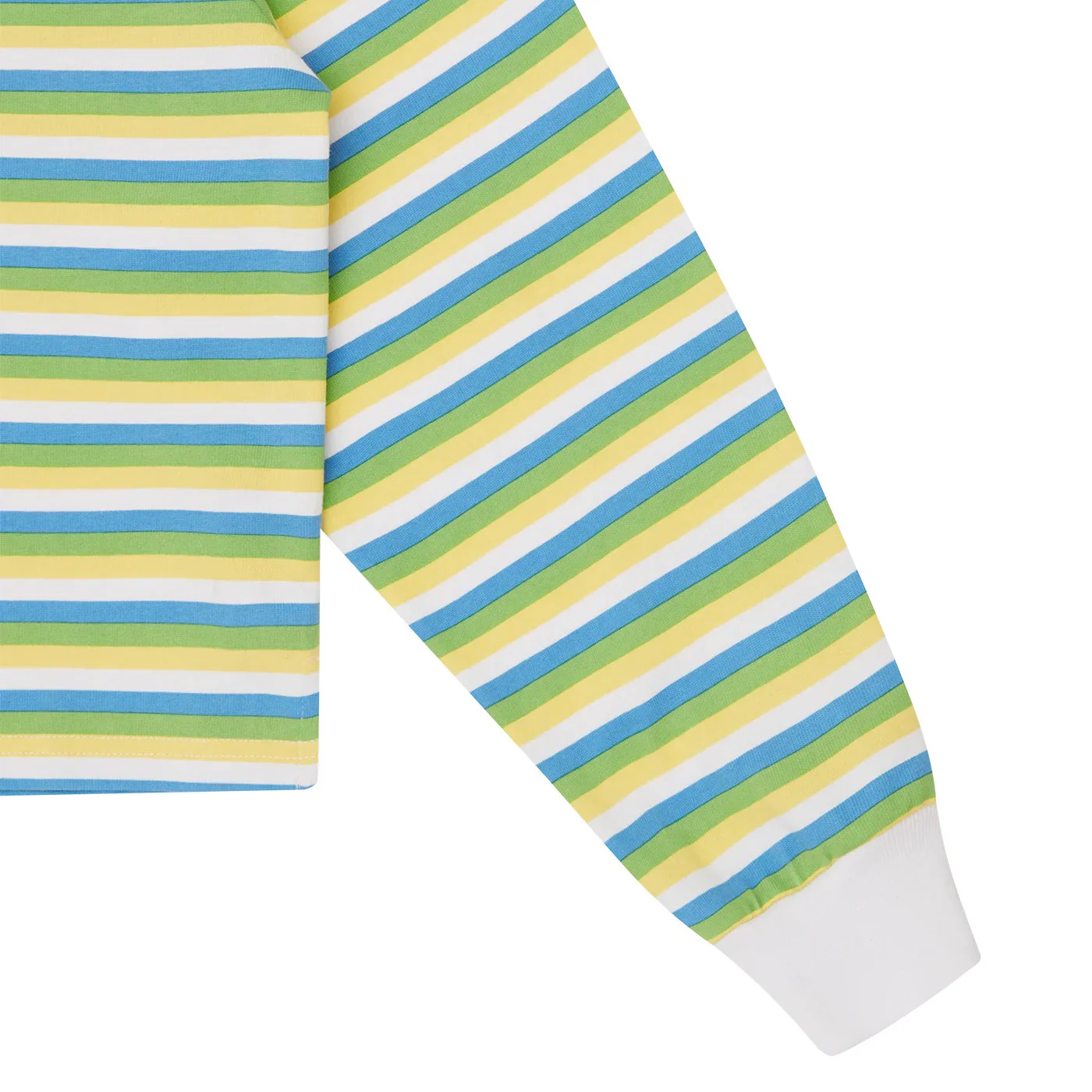 Womens Popsicle Striped Cropped Rugby Shirt - Multi - Image 5