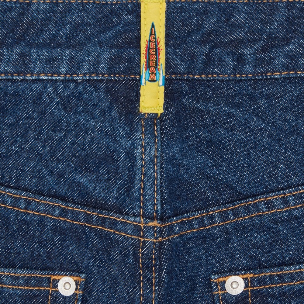 Running Dog Denim Shorts - Indigo - Image 7