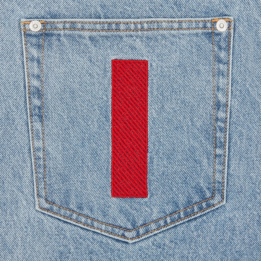 Running Dog Denim Shorts - Light Wash Blue - Image 5