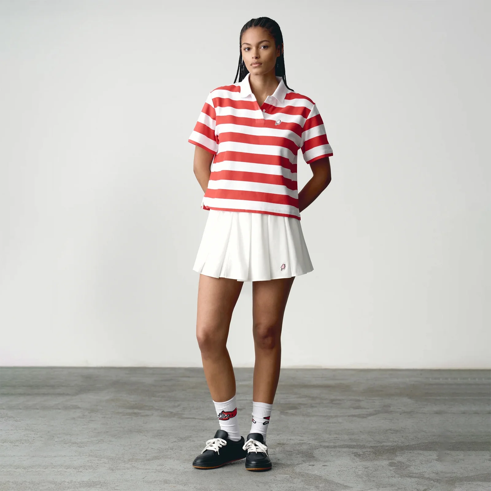 Soft Serve Pleated Skirt - White - Image 4