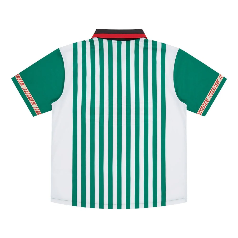 Striped Football Shirt - Green - Image 2