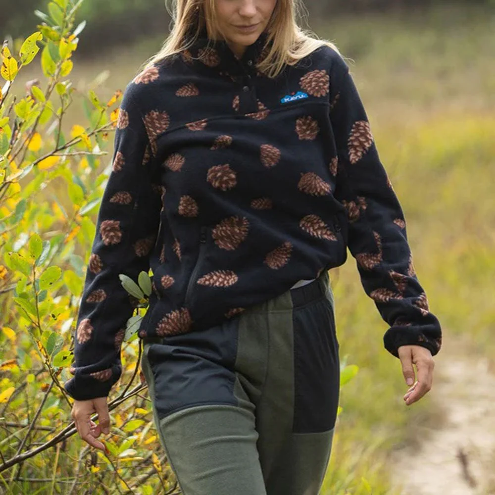 Women's Cavanaugh Fleece Pullover - Pine Cones - Image 3
