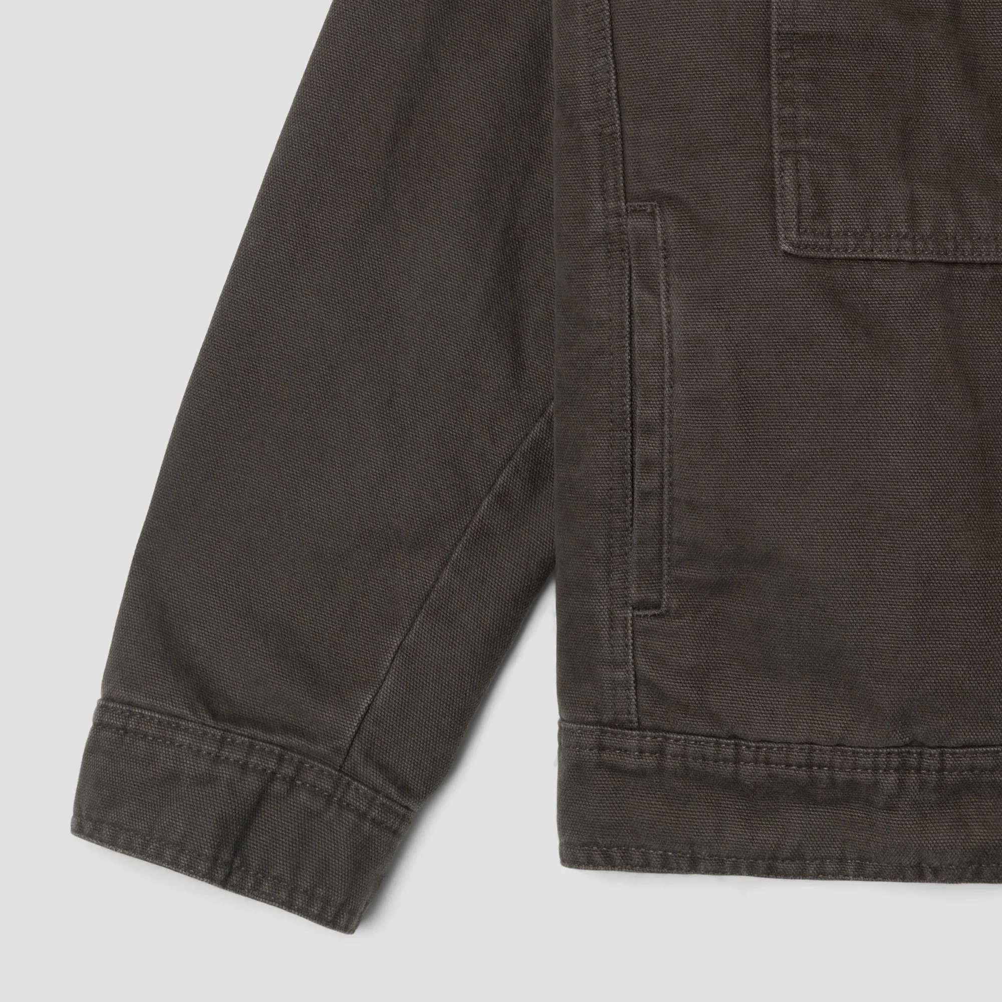 Lined Trucker Jacket - Charcoal Duck - Image 3