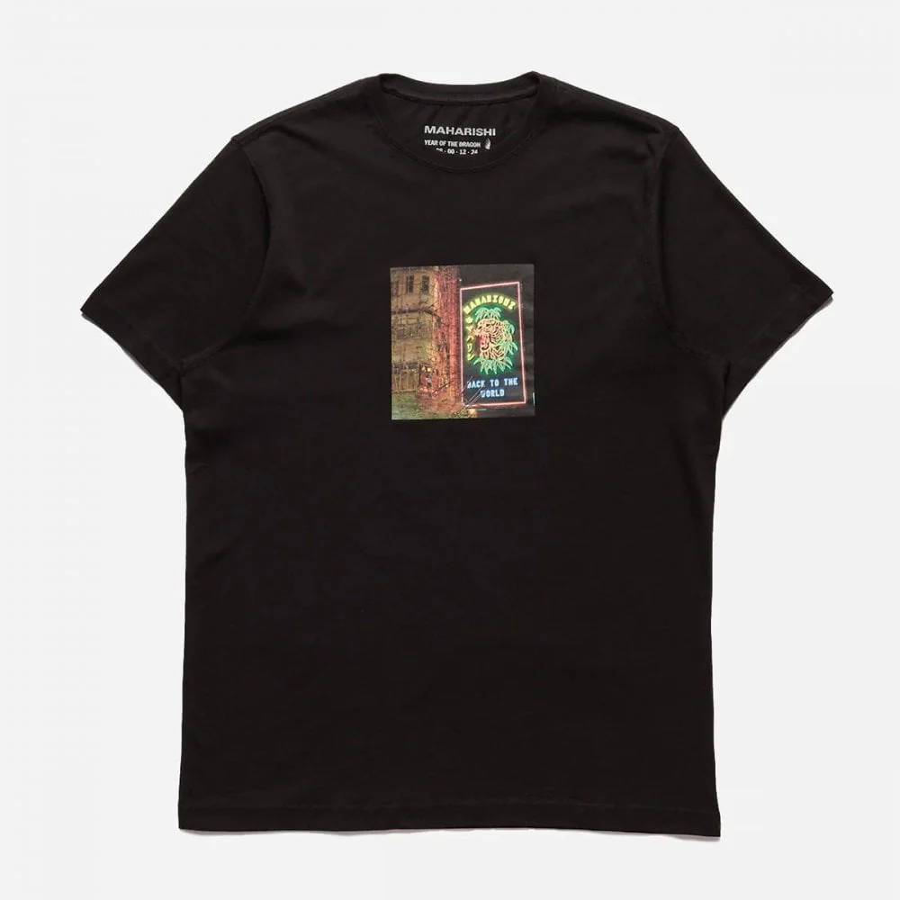 1281 Neon Tiger T-shirt - Black