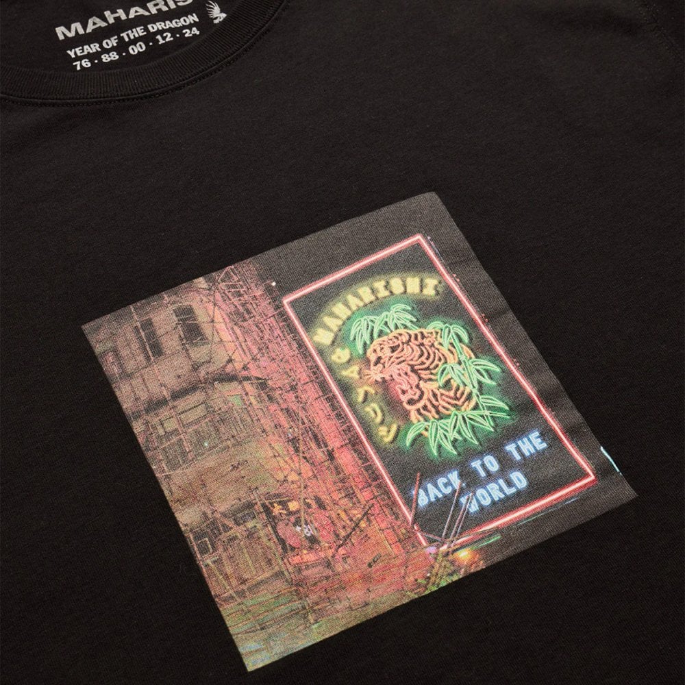 1281 Neon Tiger T-shirt - Black - Image 5