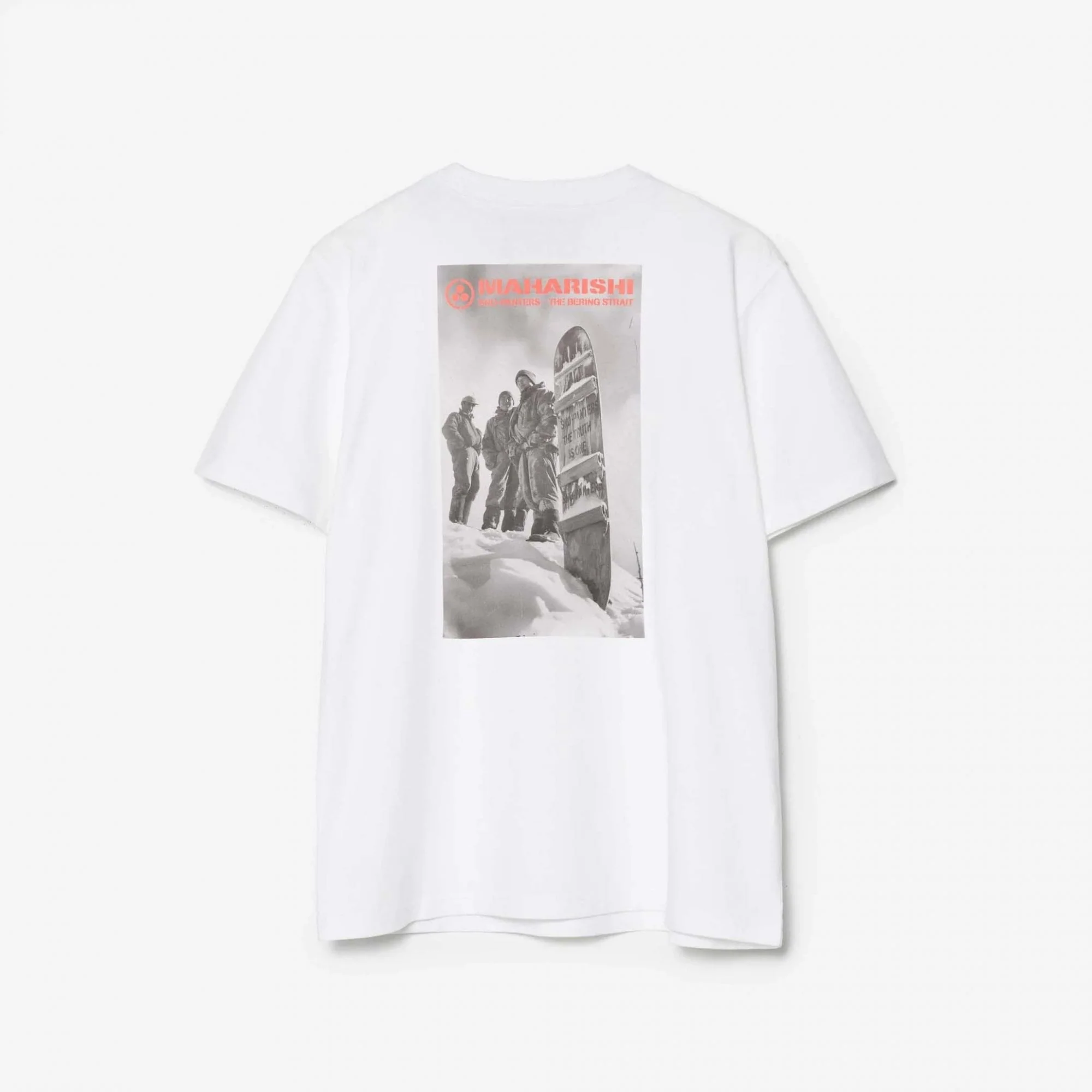 2201 Sno Panters Snowboard T-shirt - White - Image 2