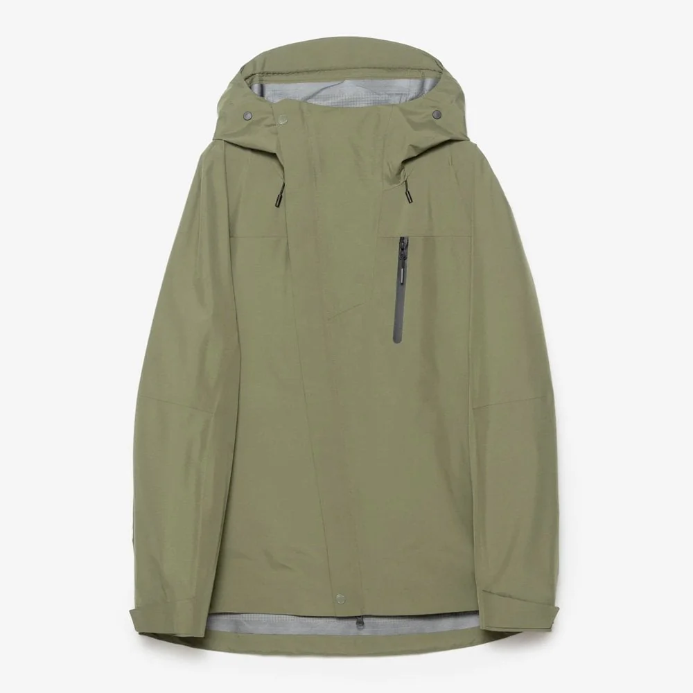 5030 Waterproof 3L Asym Storm Parka - Olive