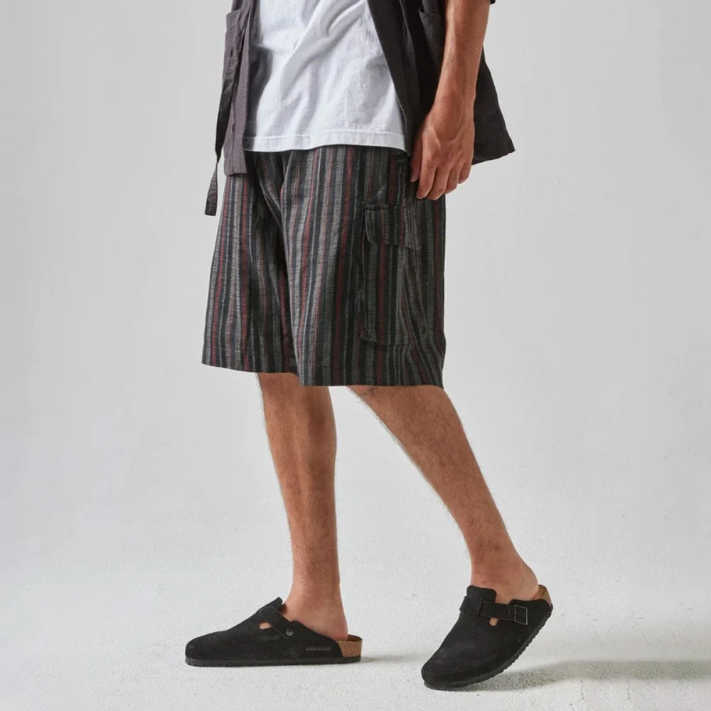 5117 Wagara Low Cargo Track Shorts - Black - Image 5