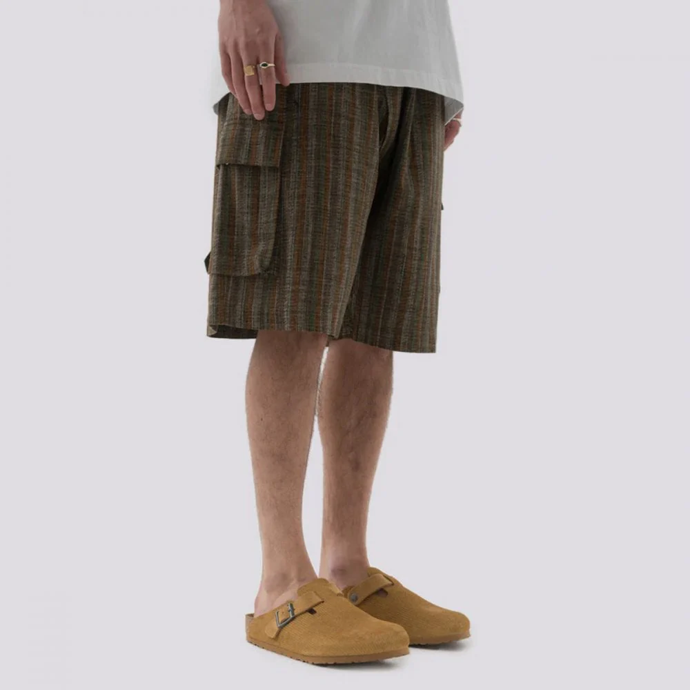 5117 Wagara Low Cargo Track Shorts - Olive - Image 5