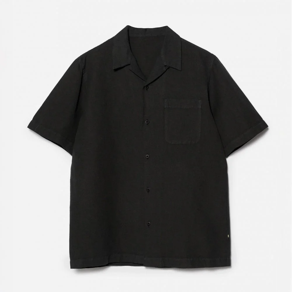 5211 Hemp Camp Collar Shirt - Black