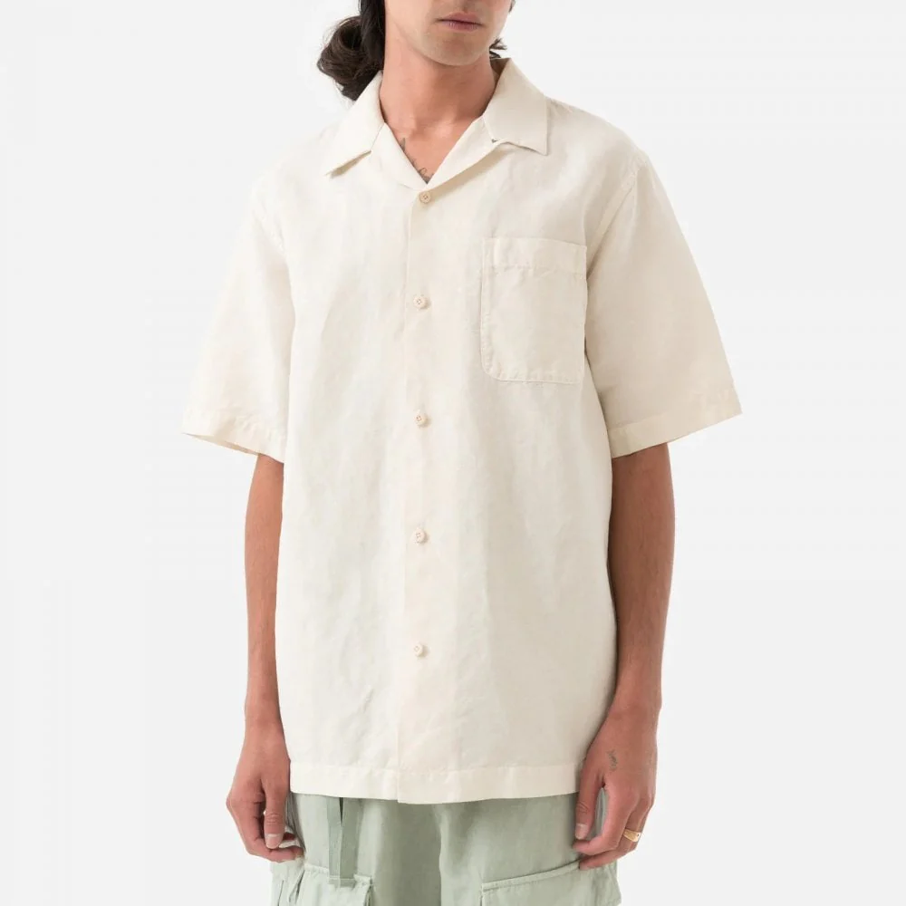 5211 Hemp Camp Collar Shirt - Ecru - Image 3