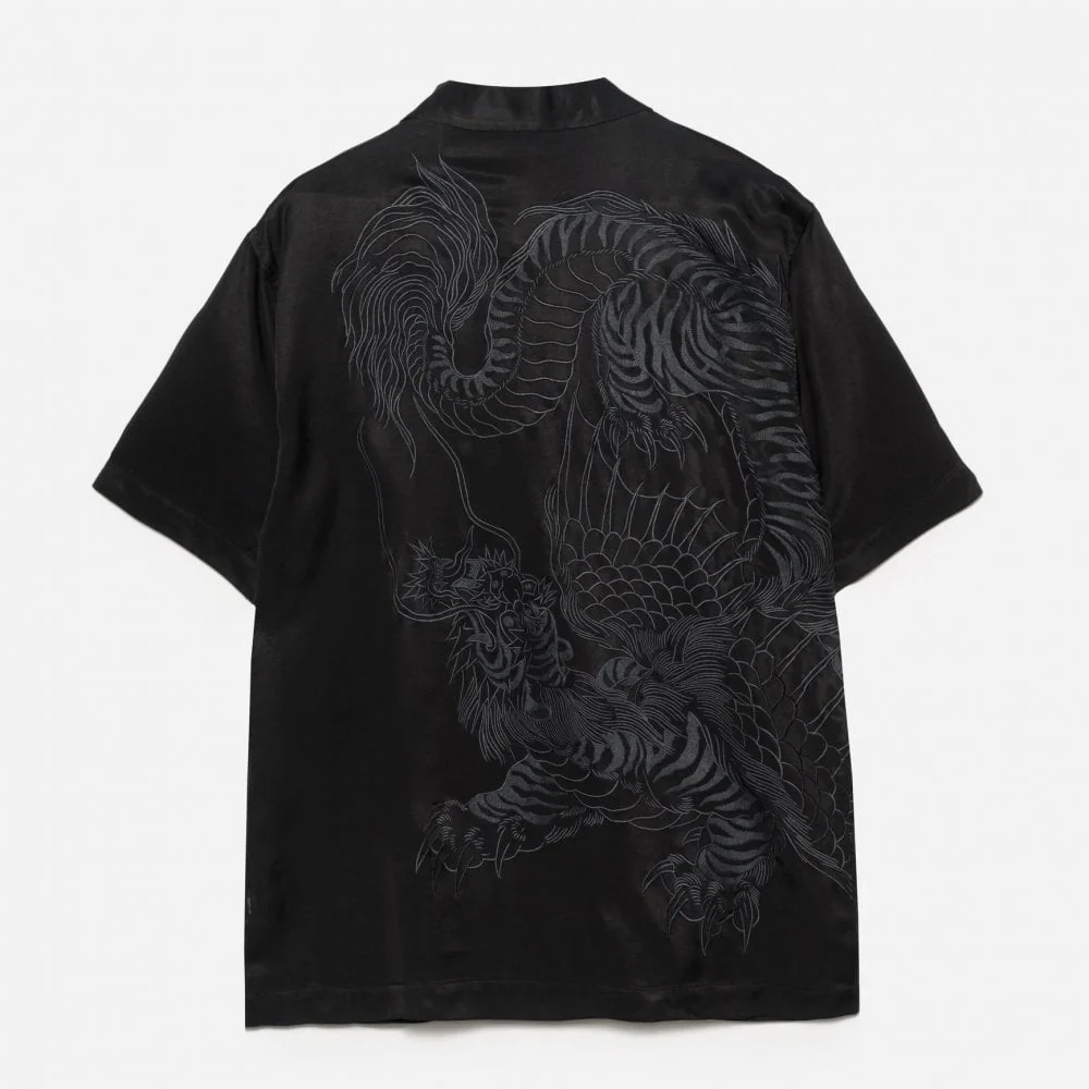 6098 Tiger Dragon Camp Collar Shirt