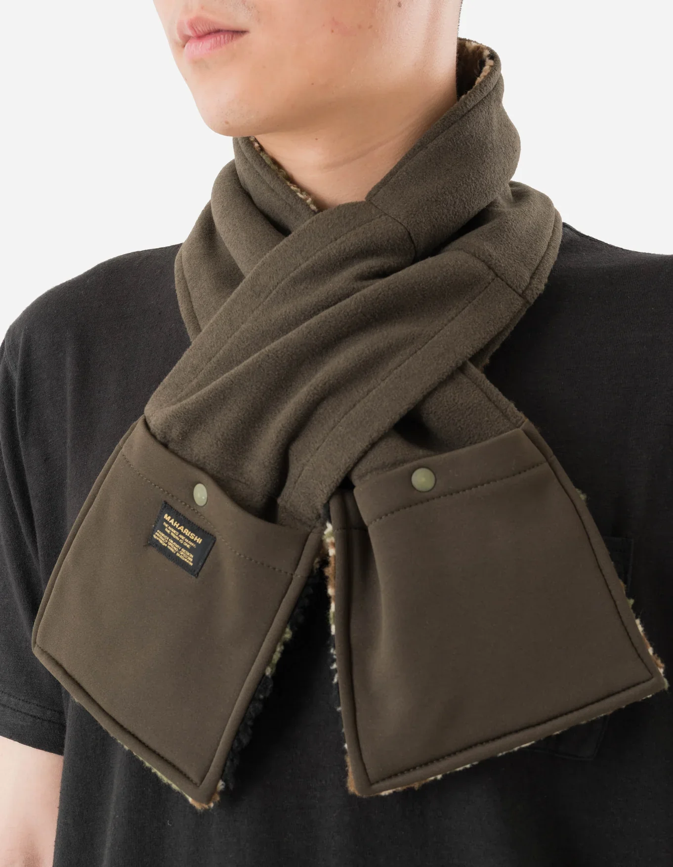 7160 Bonsai Tigerstripe Scarf Mint Gold - Image 6