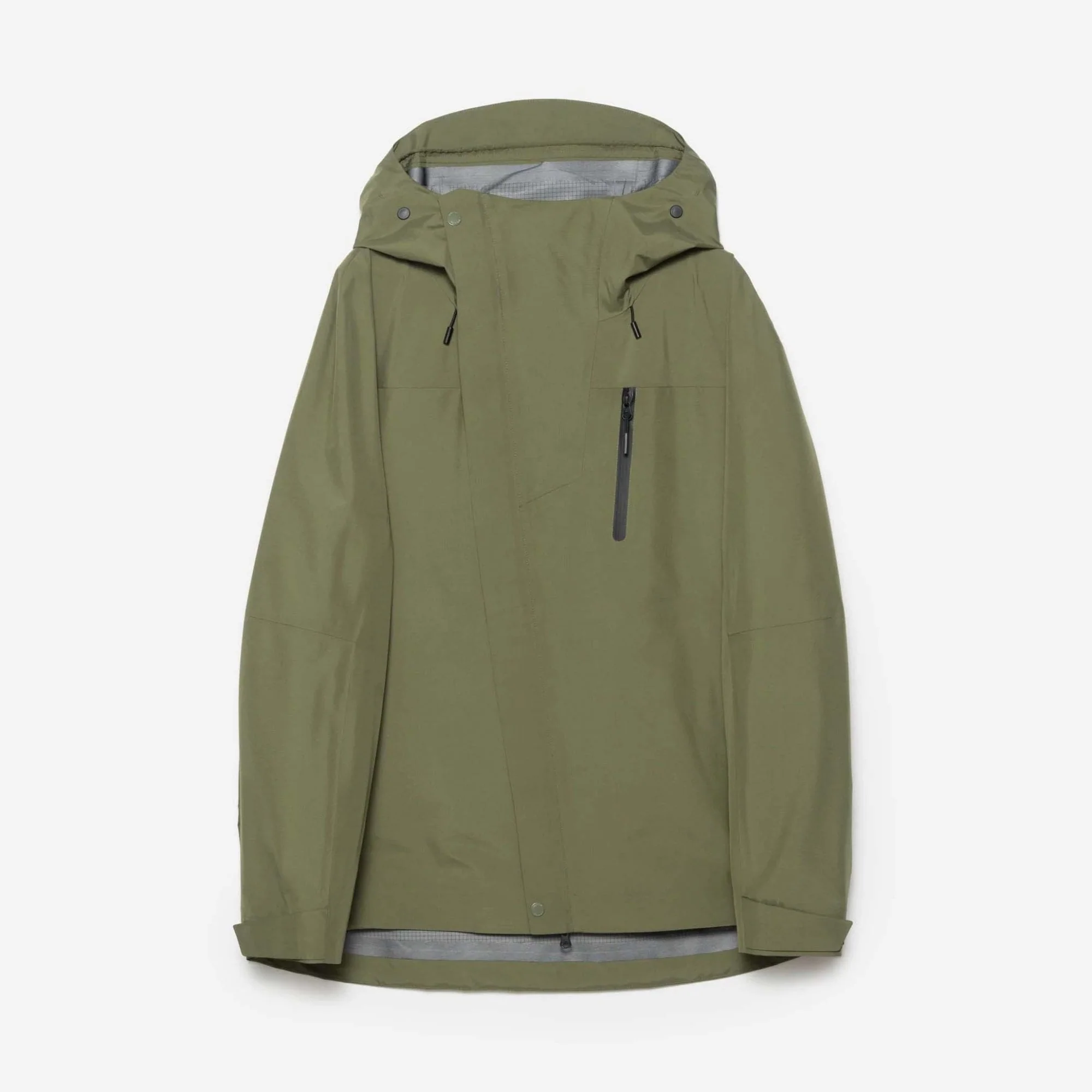 7185 Waterproof 3L Asym Storm Parka - Olive