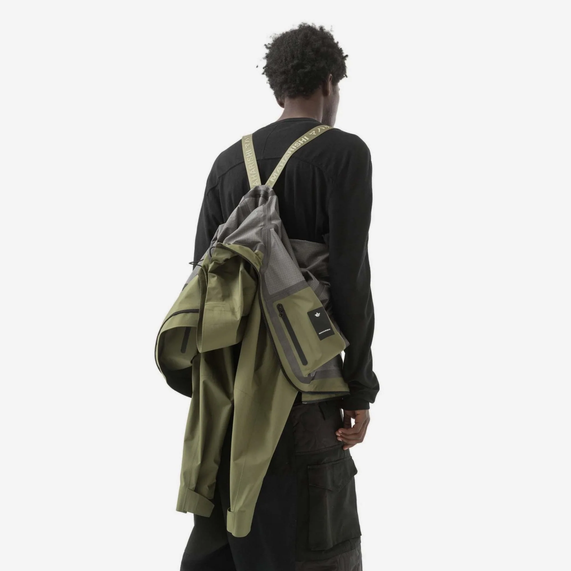 7185 Waterproof 3L Asym Storm Parka - Olive - Image 6