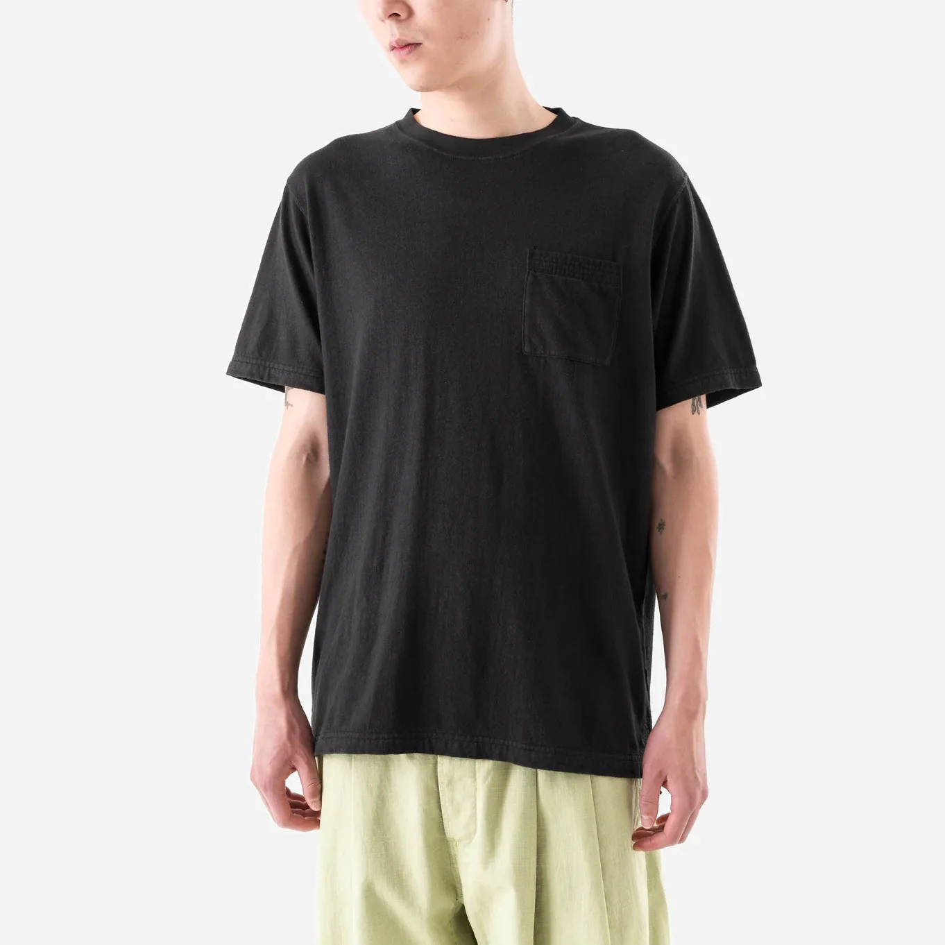 7209 Cotton Hemp SS T-Shirt - Black - Image 4