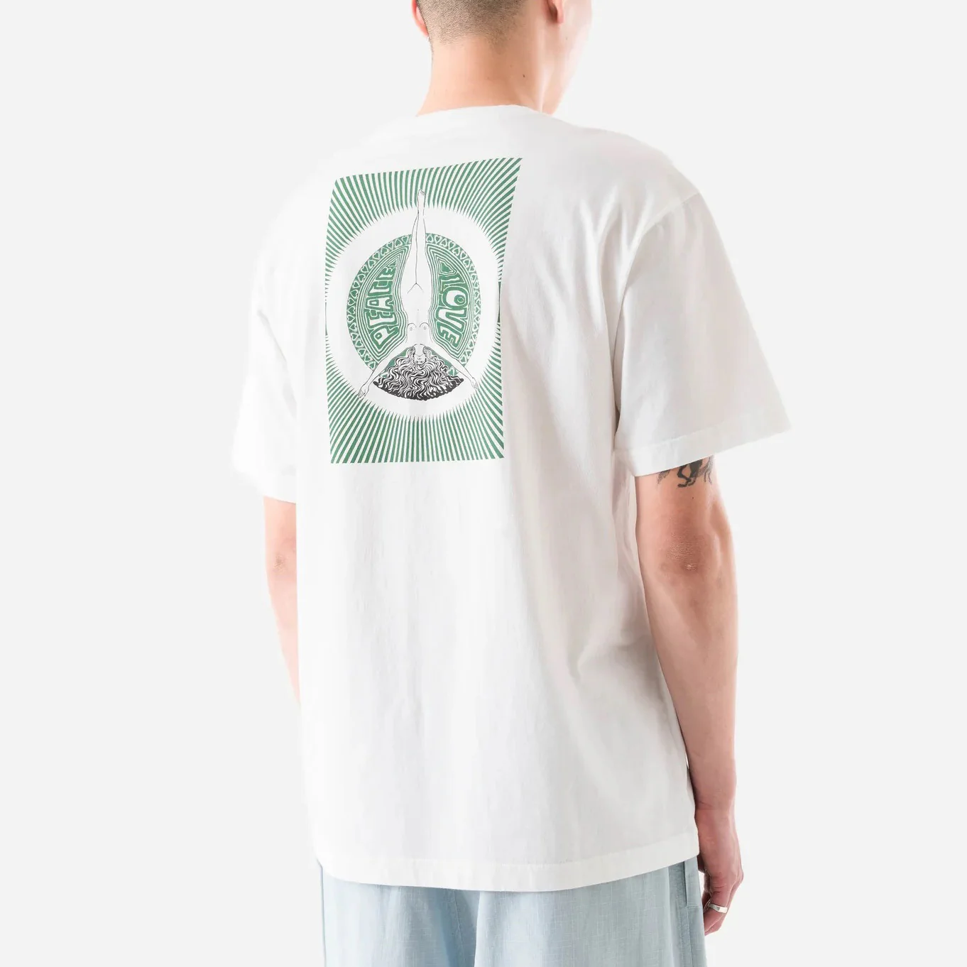 7261 Peace & Love Press T-Shirt - White - Image 4