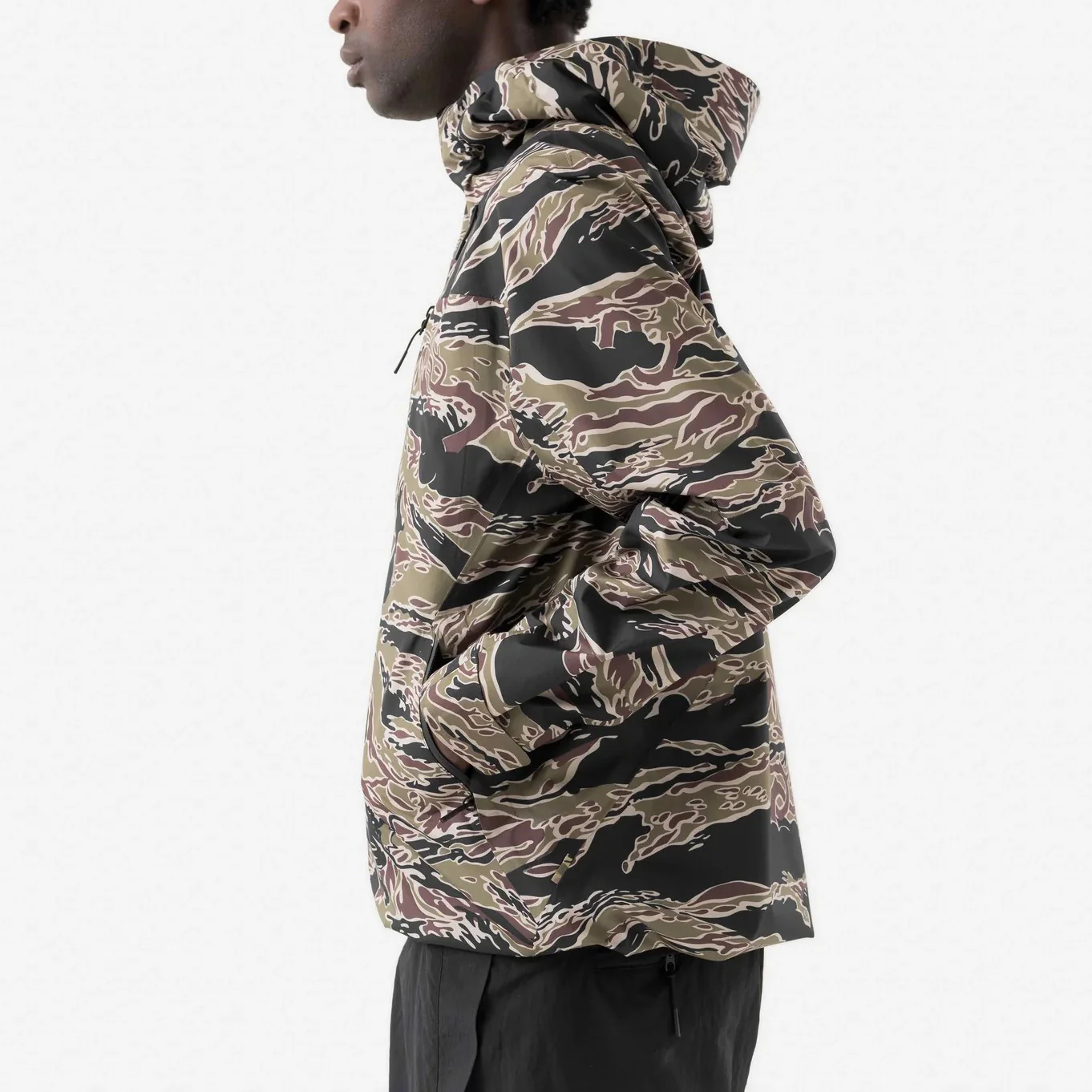 7274 Bonsai Tigerstripe Asym Parka - Woodland - Image 5