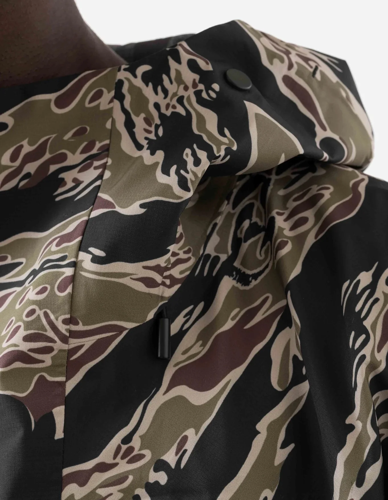 7274 Bonsai Tigerstripe Asym Parka - Woodland - Image 9