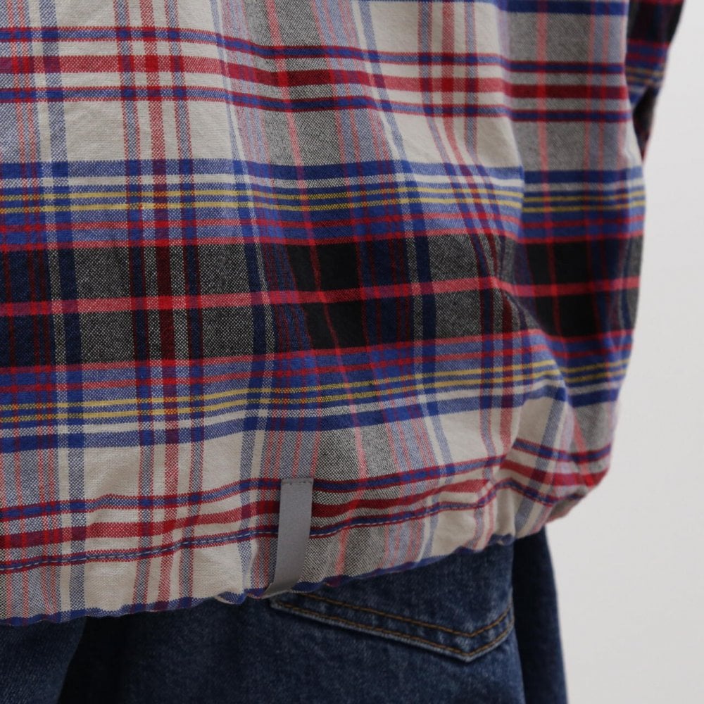 Washed Plaid Baja Hoodie - Blue - Image 10